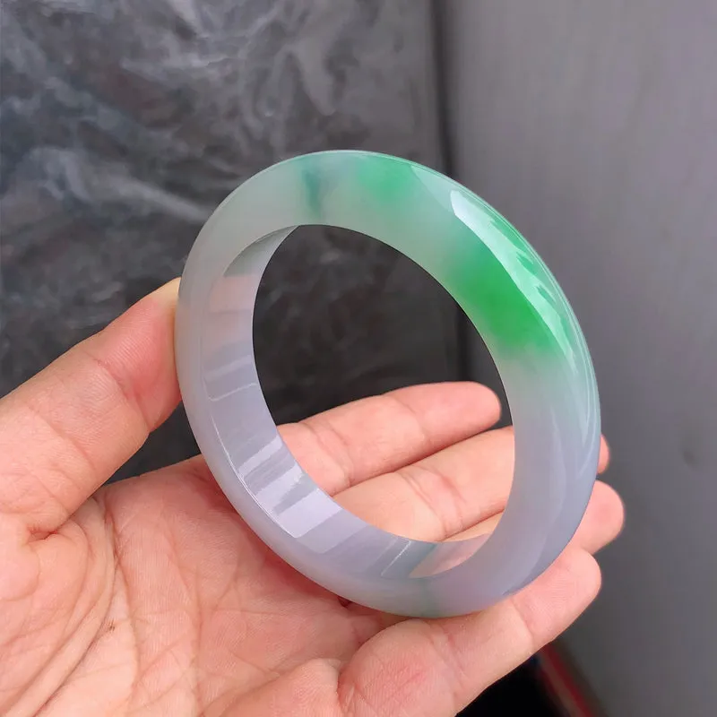 Natural Jade Bangle Jadeite Bangle Internal Diameter 56.6mm NBE052