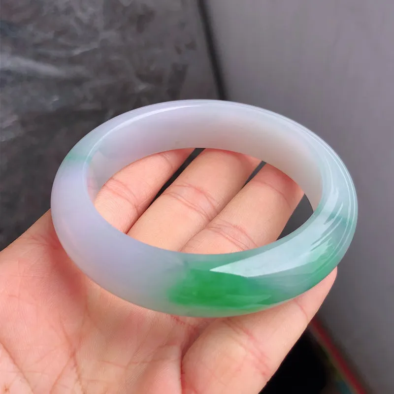 Natural Jade Bangle Jadeite Bangle Internal Diameter 56.6mm NBE052