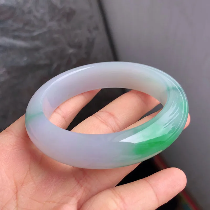 Natural Jade Bangle Jadeite Bangle Internal Diameter 56.6mm NBE052