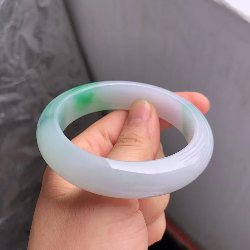 Natural Jade Bangle Jadeite Bangle Internal Diameter 56.6mm NBE052