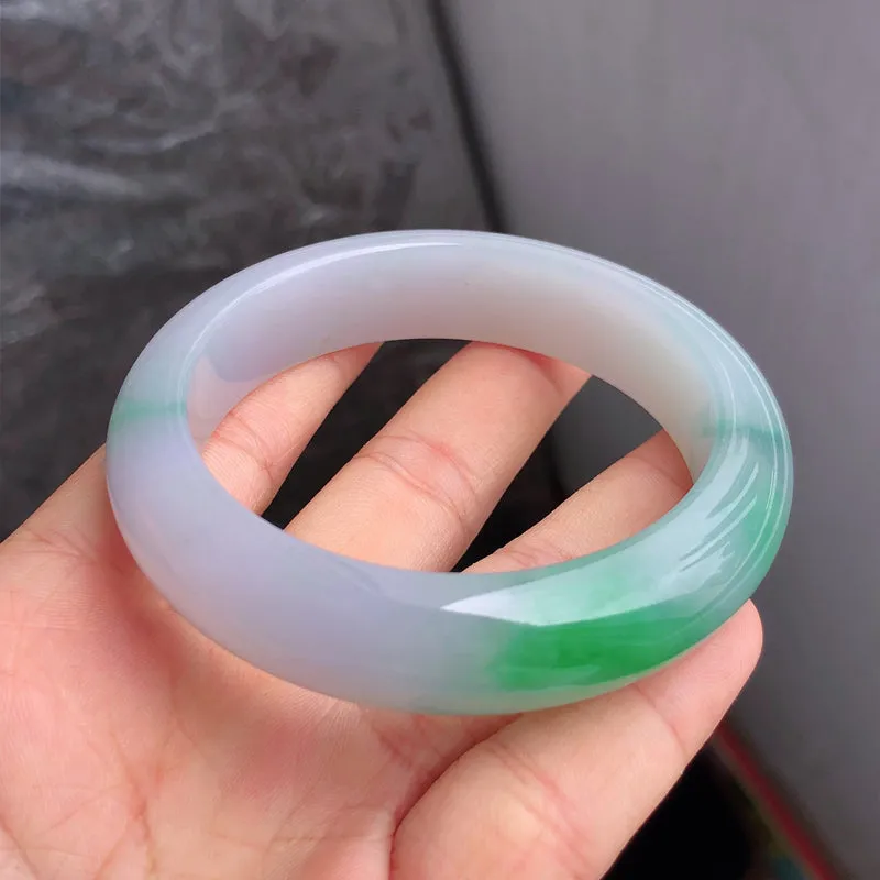 Natural Jade Bangle Jadeite Bangle Internal Diameter 56.6mm NBE052