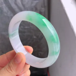 Natural Jade Bangle Jadeite Bangle Internal Diameter 56.6mm NBE052