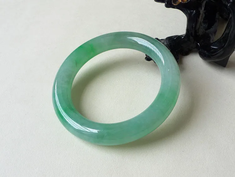 Natural Jade Bangle Jadeite Bangle Internal Diameter 56.7mm BER383