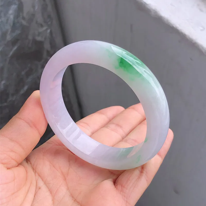 Natural Jade Bangle Jadeite Bangle Internal Diameter 57.3mm NBE096