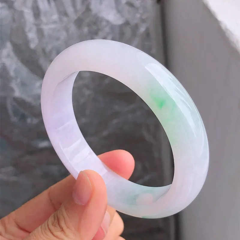 Natural Jade Bangle Jadeite Bangle Internal Diameter 57.3mm NBE096