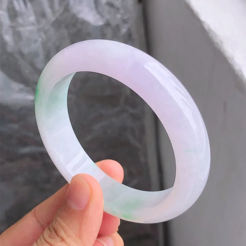 Natural Jade Bangle Jadeite Bangle Internal Diameter 57.3mm NBE096