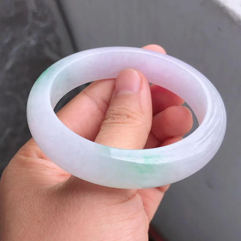 Natural Jade Bangle Jadeite Bangle Internal Diameter 57.3mm NBE096