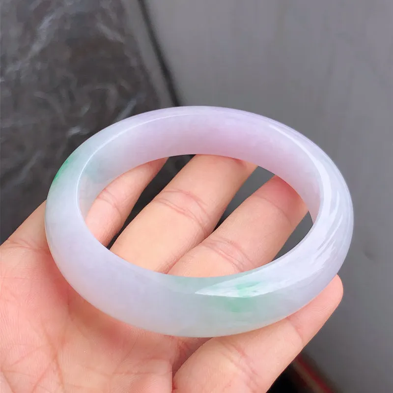 Natural Jade Bangle Jadeite Bangle Internal Diameter 57.3mm NBE096