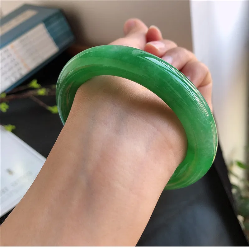 Natural Jade Bangle Jadeite Bangle Internal Diameter 57.5mm 00771