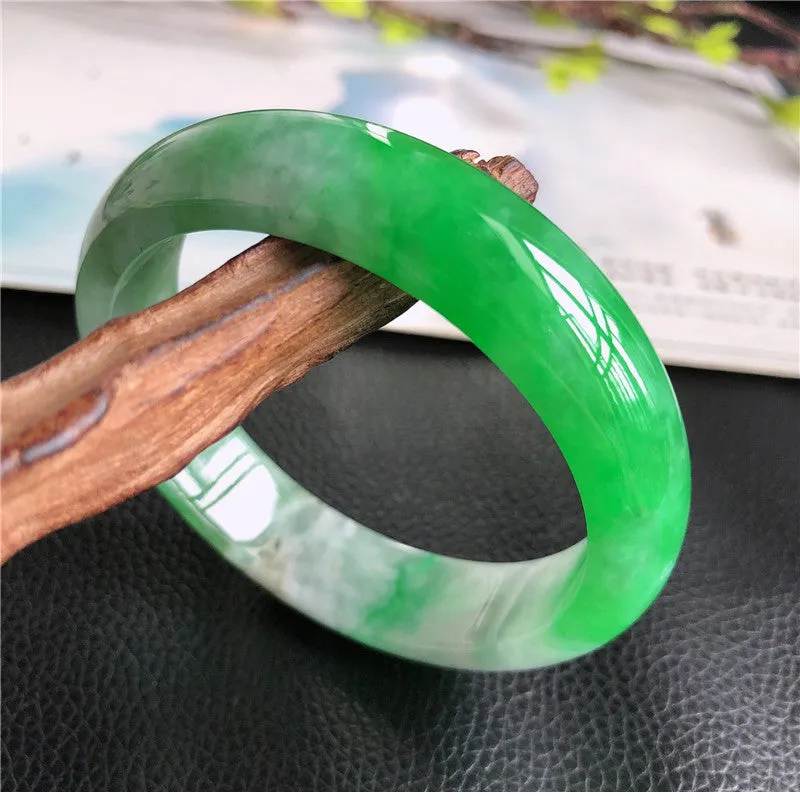 Natural Jade Bangle Jadeite Bangle Internal Diameter 57.5mm 00806