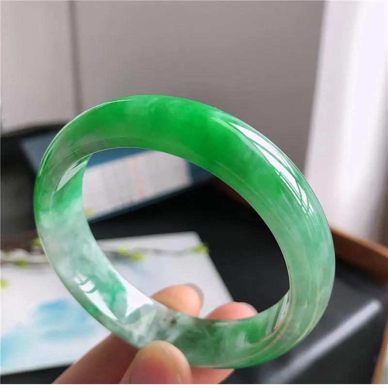 Natural Jade Bangle Jadeite Bangle Internal Diameter 57.5mm 00806