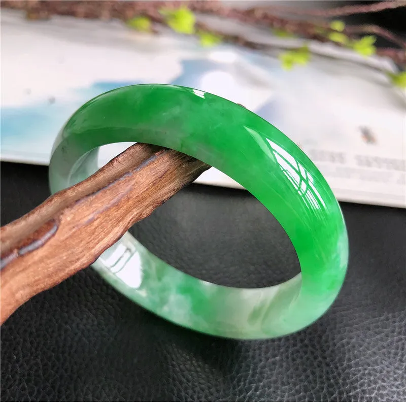 Natural Jade Bangle Jadeite Bangle Internal Diameter 57.5mm 00806