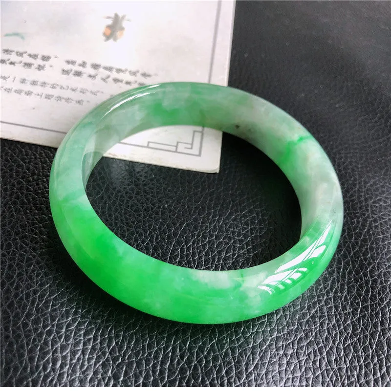 Natural Jade Bangle Jadeite Bangle Internal Diameter 57.5mm 00806