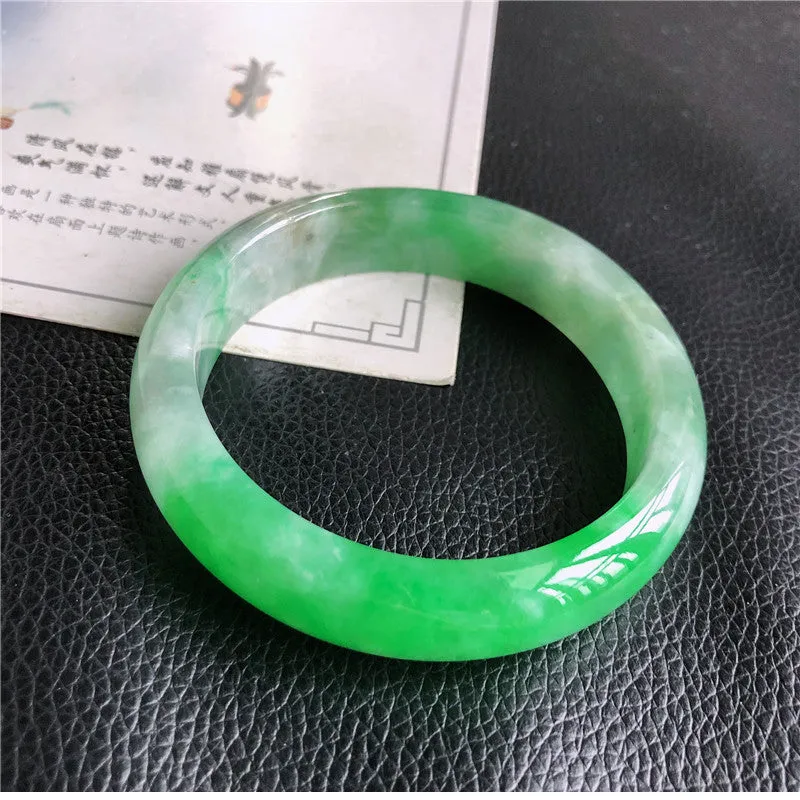 Natural Jade Bangle Jadeite Bangle Internal Diameter 57.5mm 00806