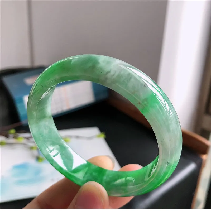 Natural Jade Bangle Jadeite Bangle Internal Diameter 57.5mm 00806