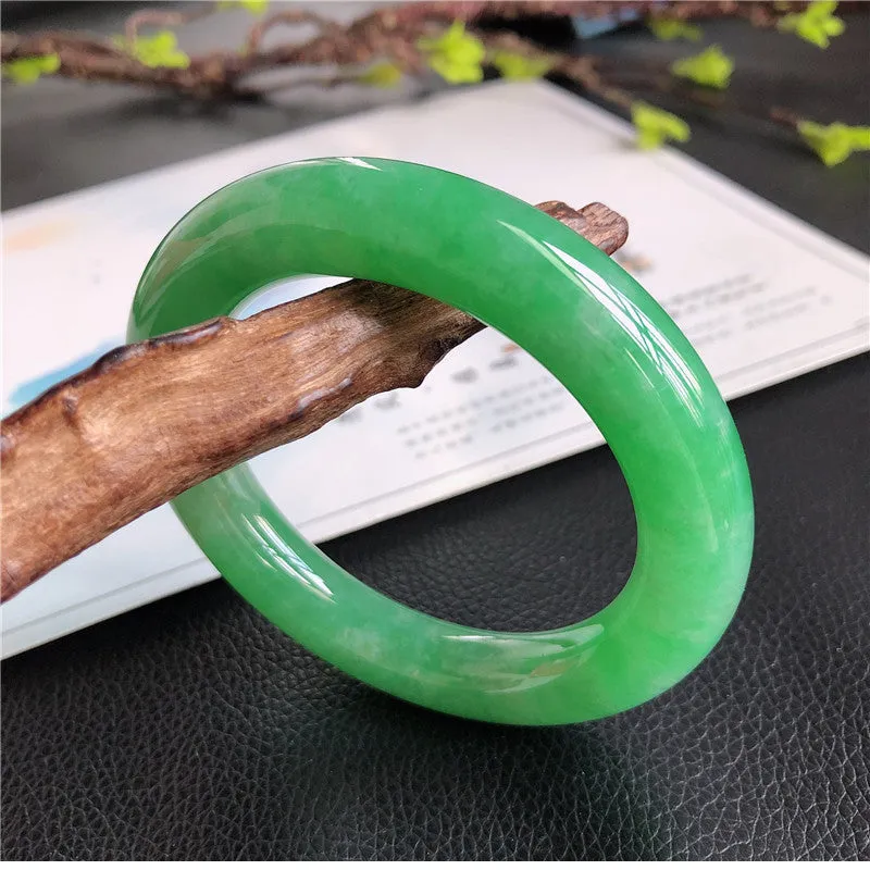 Natural Jade Bangle Jadeite Bangle Internal Diameter 57.8mm 00266
