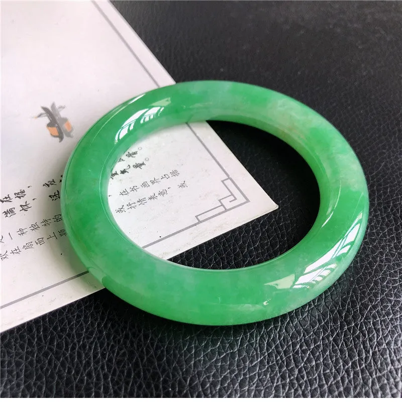 Natural Jade Bangle Jadeite Bangle Internal Diameter 57.8mm 00266