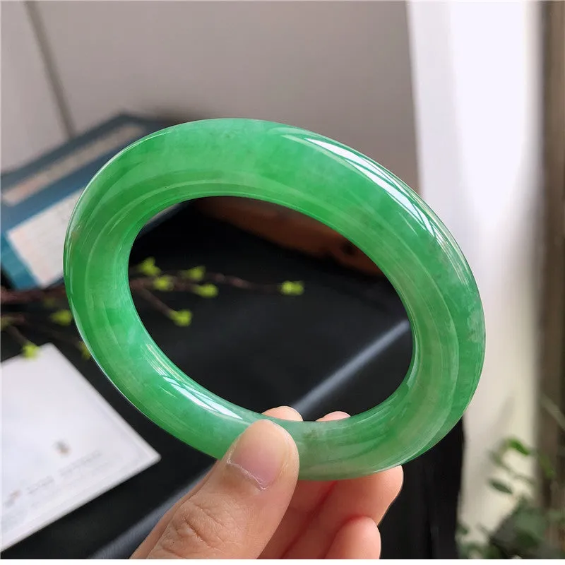 Natural Jade Bangle Jadeite Bangle Internal Diameter 57.8mm 00266