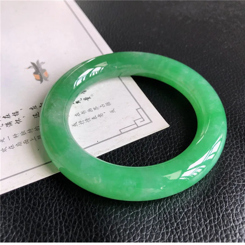 Natural Jade Bangle Jadeite Bangle Internal Diameter 57.8mm 00266
