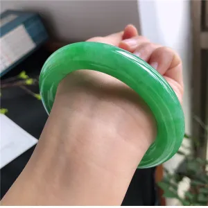 Natural Jade Bangle Jadeite Bangle Internal Diameter 57.8mm 00266