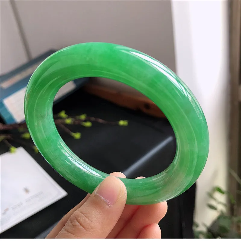 Natural Jade Bangle Jadeite Bangle Internal Diameter 57.8mm 00266