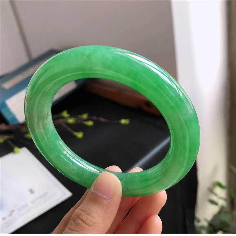 Natural Jade Bangle Jadeite Bangle Internal Diameter 57.8mm 00266