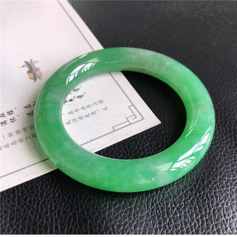 Natural Jade Bangle Jadeite Bangle Internal Diameter 57.8mm 00266