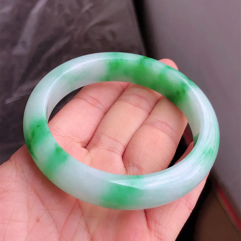 Natural Jade Bangle Jadeite Bangle Internal Diameter 58.3mm NBE063