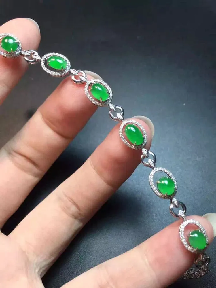 Natural Jade Bracelet Jadeite Bracelet NBT01