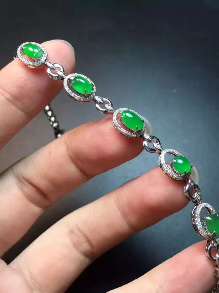Natural Jade Bracelet Jadeite Bracelet NBT01