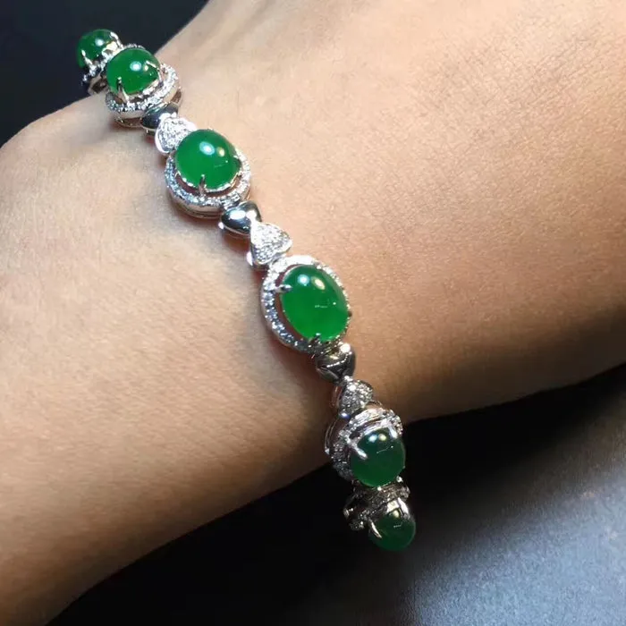 Natural Jade Bracelet Jadeite Bracelet NBT05