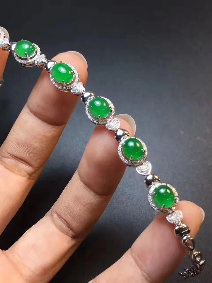 Natural Jade Bracelet Jadeite Bracelet NBT05