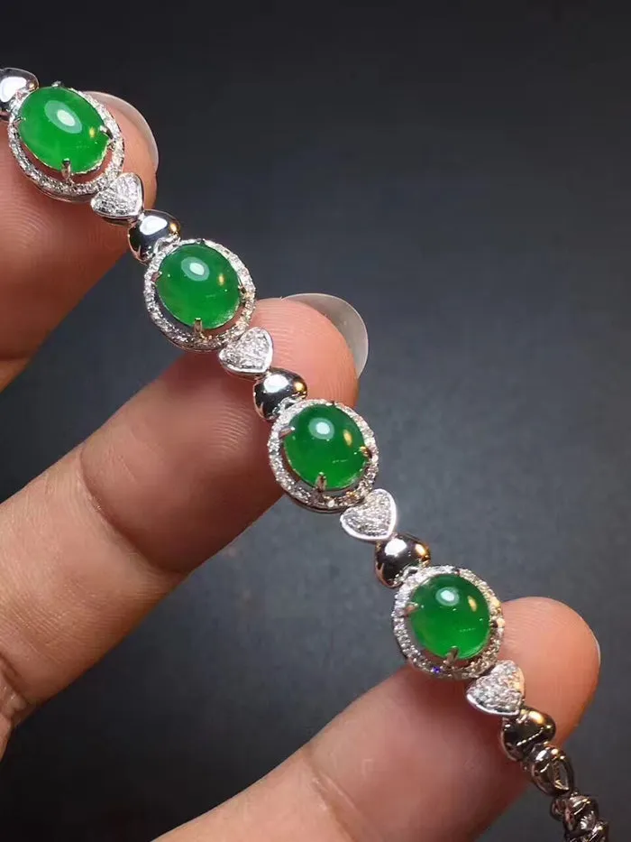 Natural Jade Bracelet Jadeite Bracelet NBT05