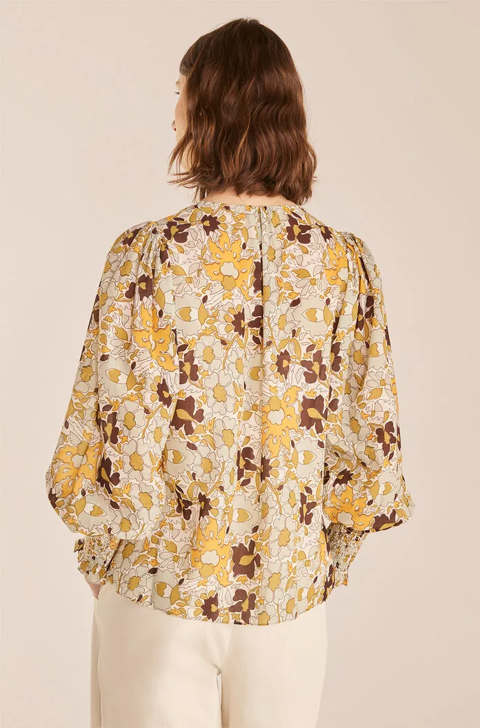 Passion Flower Long Sleeve Blouse