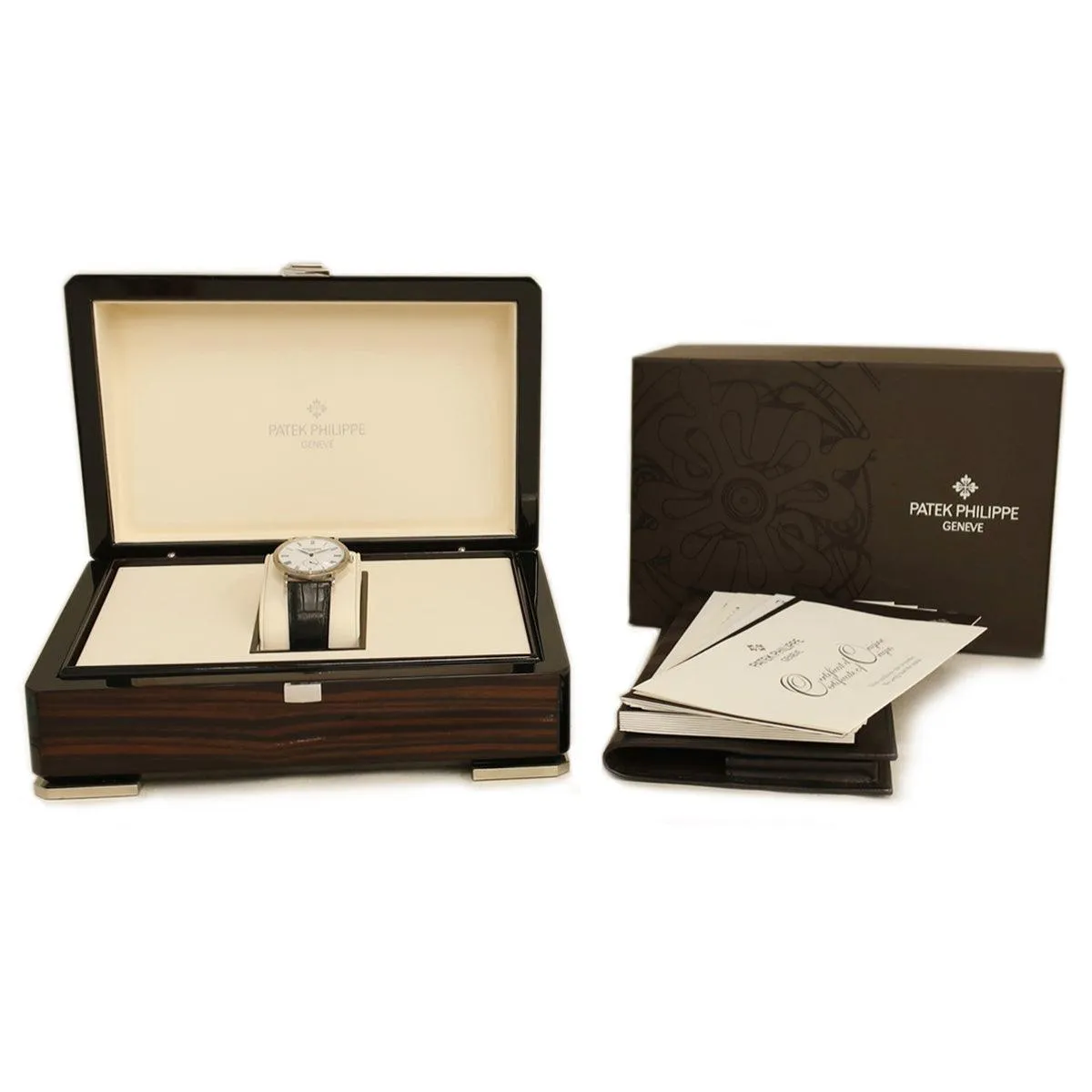 Patek Philippe Calatrava 5119G-001 K18WG Solid White Roman Clous de Paris Bezel Manual Winding Men's Watch