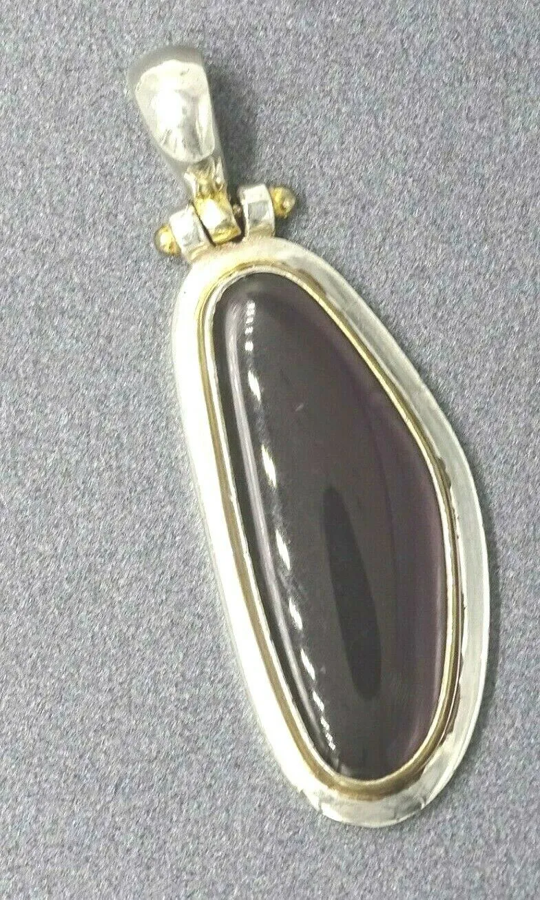 Purple Jadeite 925 Sterling Silver Pendant