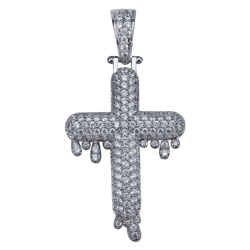 Water Drop Cross Pendant